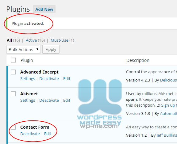 Install WordPress Plugin automatically - Plugin is Activated
