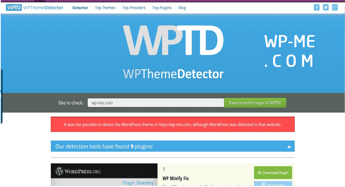 How to use WordPress Theme Detector