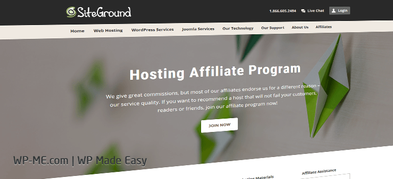 SiteGround Hosting Affiliate Program