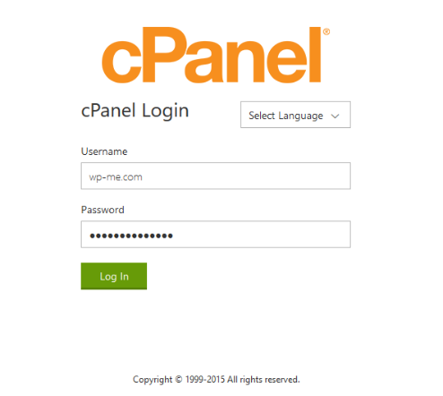 GoDaddy cPanel Login