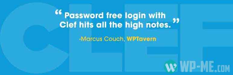 Clef Two-Factor Authentication WordPress Security plugin