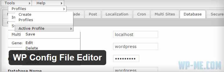 WP Config File Editor WordPress plugin
