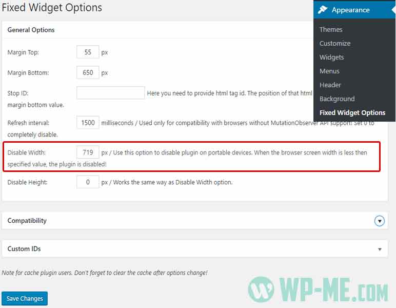 How to Disable Q2W3 Fixed Widget on Mobile Devices
