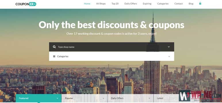 Couponer WordPress Theme