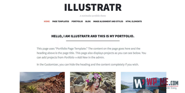Illustratr WordPress Photography Theme