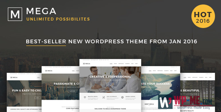 Mega Photography WordPress Theme