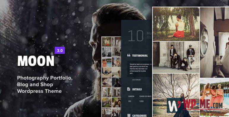 Moon Photography WordPress Theme