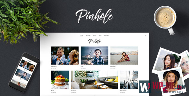 Pinhole - WordPress Gallery Theme for Photographers