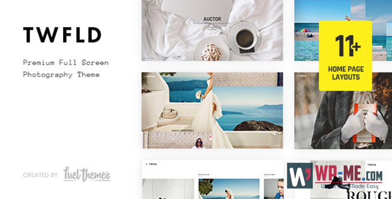 TwoFold Photography WordPress Theme