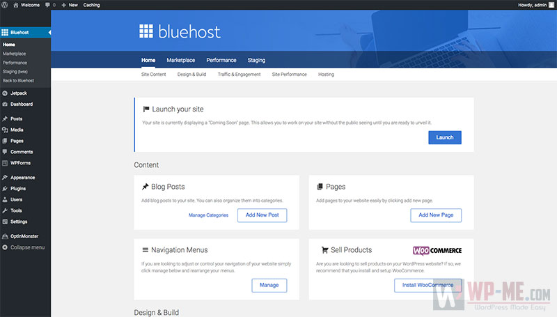 Start a WordPress blog - Bluehost WordPress Tools