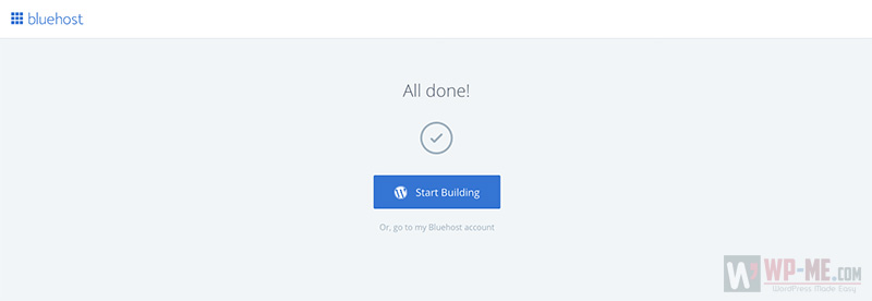 Bluehost WordPress login