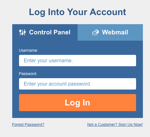 HostGator cPanel login